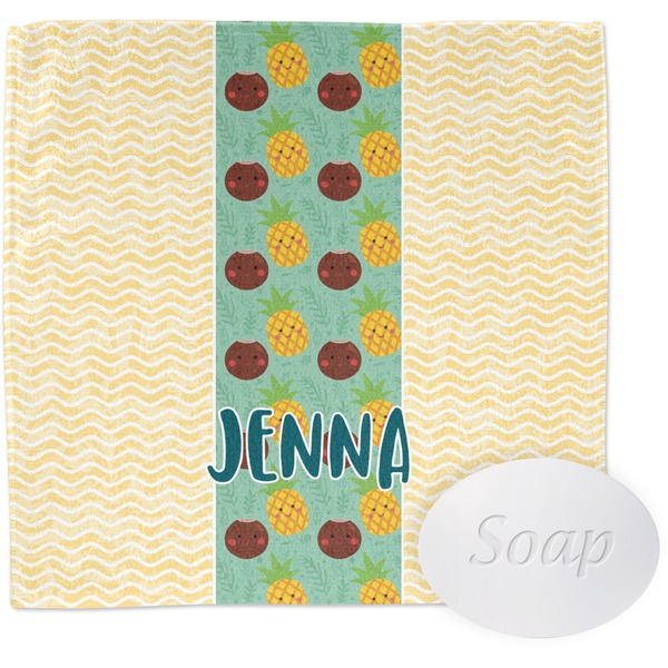 Custom Pineapples and Coconuts Washcloth (Personalized)