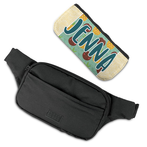 Pineapples and Coconuts Fanny Packs - FLAT (flap off)