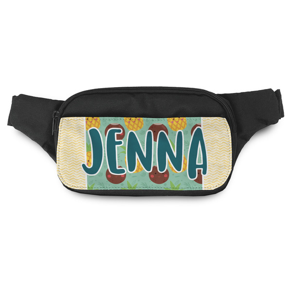 Custom Pineapples and Coconuts Fanny Pack - Modern Style (Personalized)