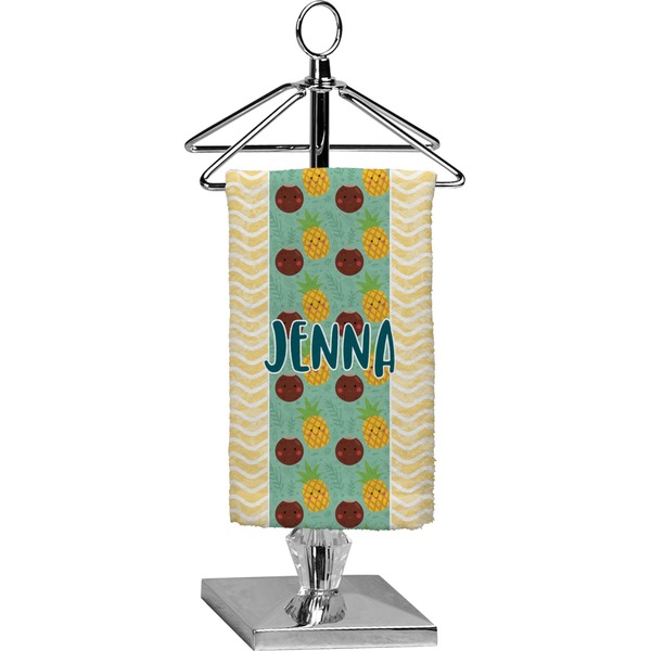 Custom Pineapples and Coconuts Finger Tip Towel - Full Print (Personalized)