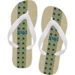 Pineapples and Coconuts Flip Flops (Personalized)