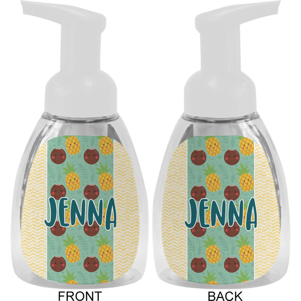 Pineapples and Coconuts Foam Soap Bottle Approval - White