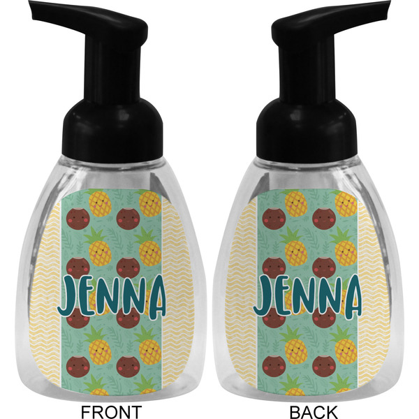 Pineapples and Coconuts Foam Soap Bottle (Front & Back)