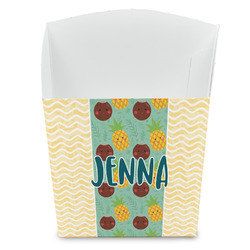 Pineapples and Coconuts French Fry Favor Boxes (Personalized)