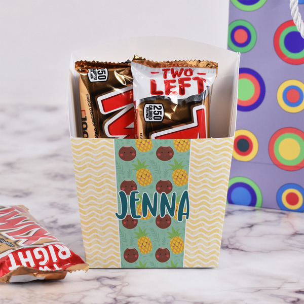 Pineapples and Coconuts French Fry Favor Box - w/ Treats View