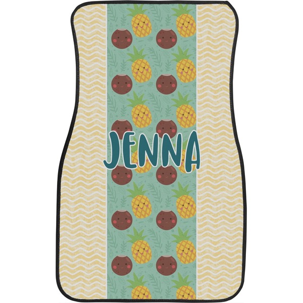 Pineapples and Coconuts Front Seat Car Mat