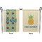 Pineapples and Coconuts Garden Flag - Double Sided Front and Back