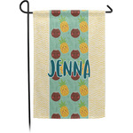 Pineapples and Coconuts Small Garden Flag - Single Sided w/ Name or Text