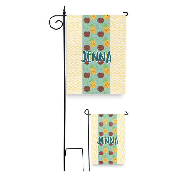 Pineapples and Coconuts Garden Flag - PARENT/MAIN