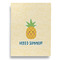 Pineapples and Coconuts Garden Flags - Large - Double Sided - BACK