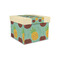 Pineapples and Coconuts Gift Boxes with Lid - Canvas Wrapped - Small - Front/Main