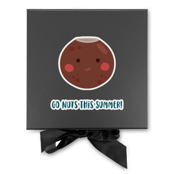 Pineapples and Coconuts Gift Boxes with Magnetic Lid - Black - Approval