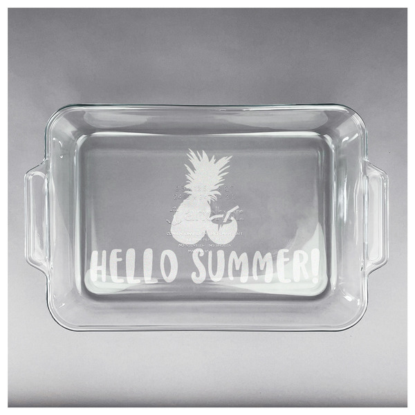 Pineapples and Coconuts Glass Baking Dish - APPROVAL (13x9)