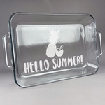 Pineapples and Coconuts Glass Baking and Cake Dish (Personalized)