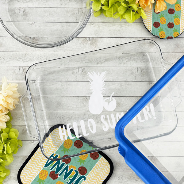 Pineapples and Coconuts Glass Baking Dish - LIFESTYLE (13x9)