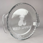 Pineapples and Coconuts Glass Pie Dish - 9.5in Round (Personalized)