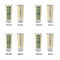 Pineapples and Coconuts Glass Shot Glass - 2 oz - Set of 4 - APPROVAL