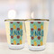 Pineapples and Coconuts Glass Shot Glass - with gold rim - LIFESTYLE