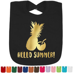 Pineapples and Coconuts Foil Baby Bibs (Personalized)