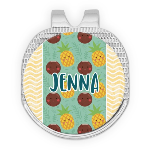 Pineapples and Coconuts Golf Ball Hat Marker Hat Clip