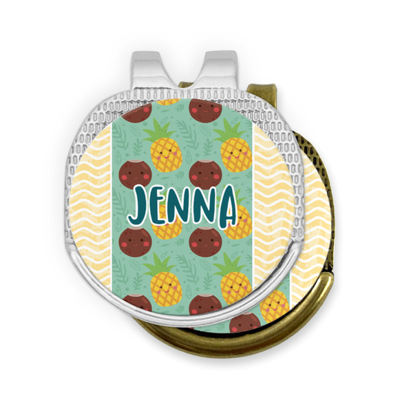 Pineapples and Coconuts Golf Ball Marker Hat Clip - PARENT/MAIN