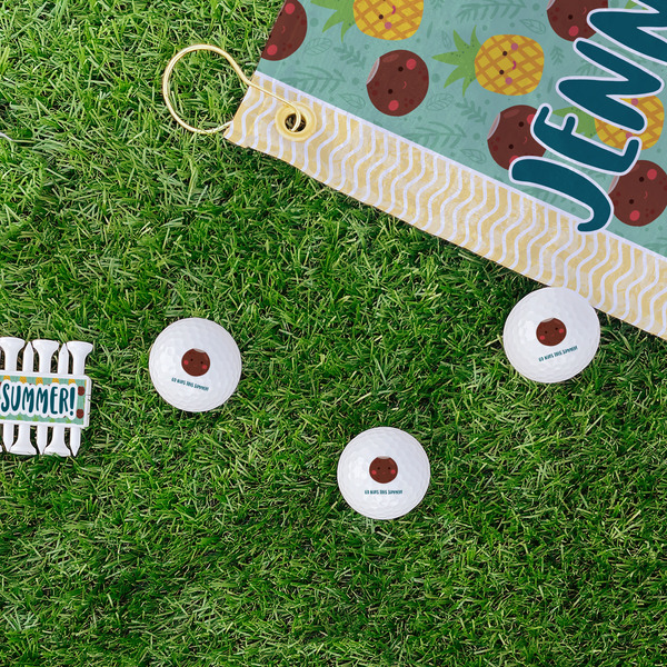 Pineapples and Coconuts Golf Balls - Generic - Set of 3 - LIFESTYLE