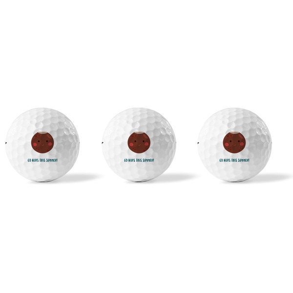 Pineapples and Coconuts Golf Balls - Titleist - Set of 3 - APPROVAL