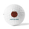 Pineapples and Coconuts Golf Balls - Titleist - Set of 3 - FRONT