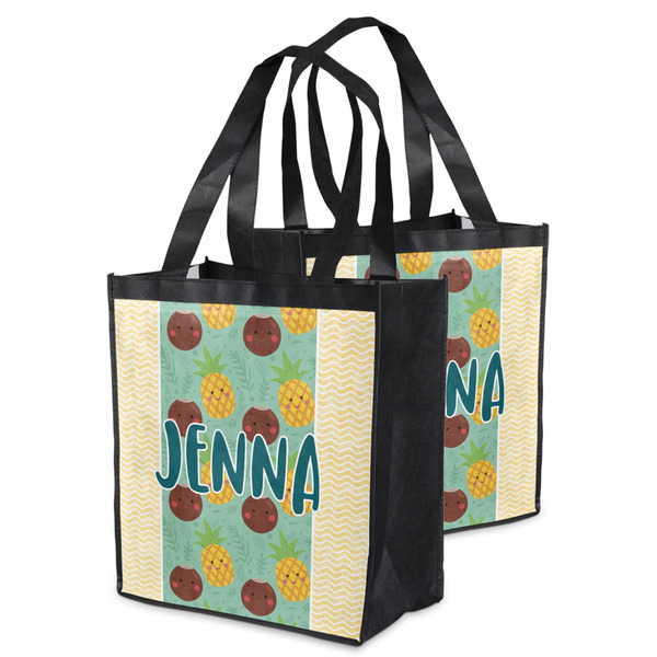 Pineapples and Coconuts Grocery Bag - MAIN