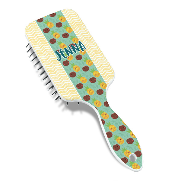 Pineapples and Coconuts Hair Brush - Angle View