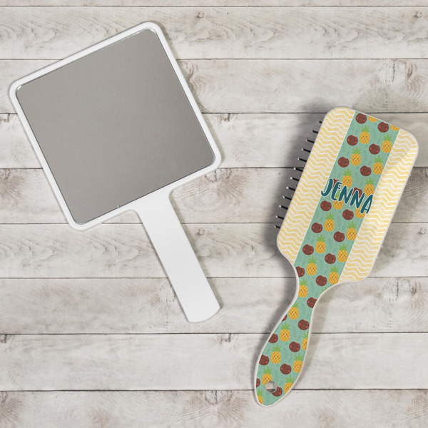 Pineapples and Coconuts Hair Brush - In Context