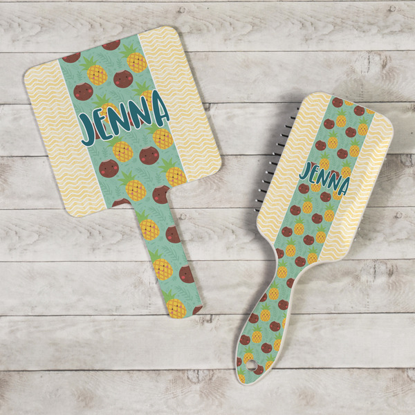 Pineapples and Coconuts Hand Mirrors - In Context