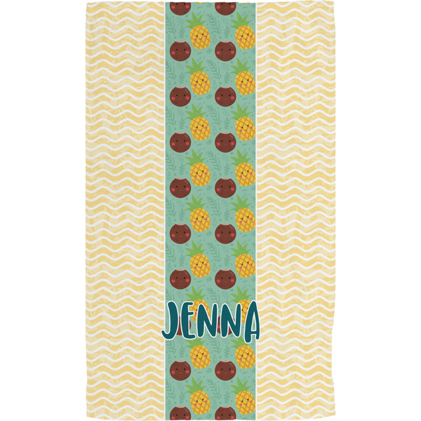 Pineapples and Coconuts Hand Towel (Personalized) Full