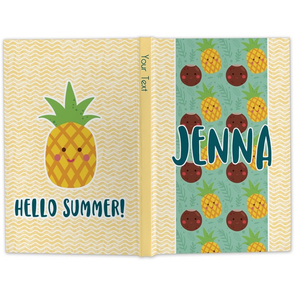 Pineapples and Coconuts Hard Cover Journal - Apvl