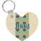 Pineapples and Coconuts Heart Keychain (Personalized)