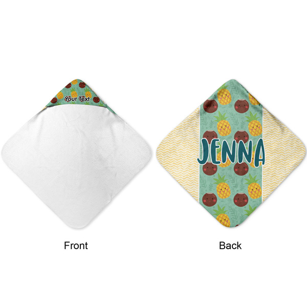 Pineapples and Coconuts Hooded Baby Towel- Approval