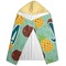 Pineapples and Coconuts Hooded Towel - Folded