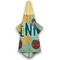 Pineapples and Coconuts Hooded Towel - Hanging