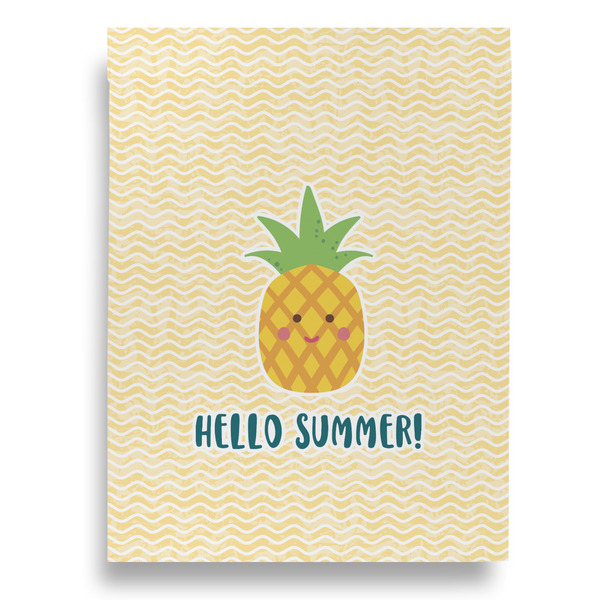 Pineapples and Coconuts House Flags - Double Sided - BACK