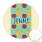 Pineapples and Coconuts Printed Cookie Topper - 2.5" (Personalized)