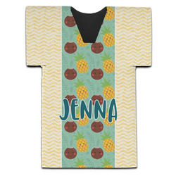 Pineapples and Coconuts Jersey Bottle Cooler (Personalized)