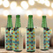 Pineapples and Coconuts Jersey Bottle Cooler - Set of 4 - LIFESTYLE