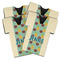 Pineapples and Coconuts Jersey Bottle Cooler - Set of 4 - MAIN (flat)