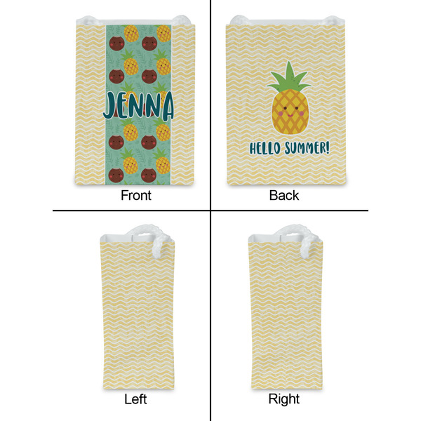 Pineapples and Coconuts Jewelry Gift Bag - Gloss - Approval