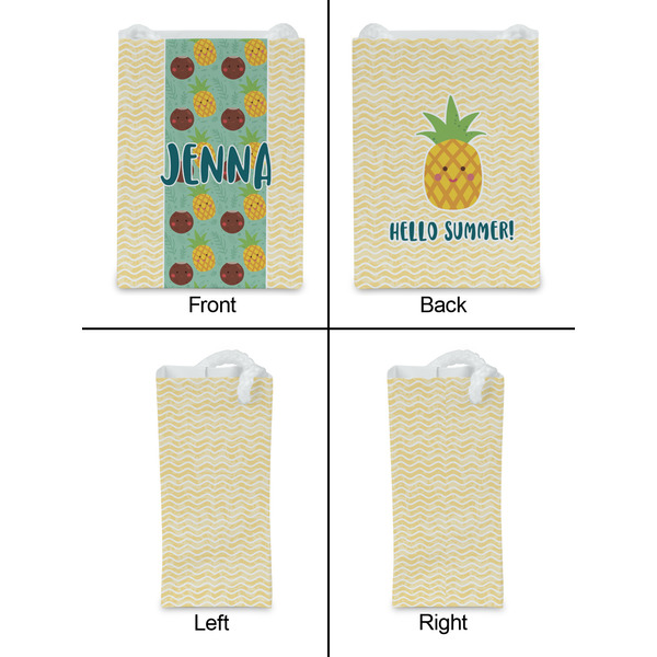 Pineapples and Coconuts Jewelry Gift Bag - Matte - Approval