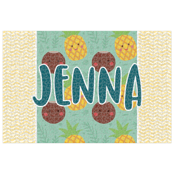 Custom Pineapples and Coconuts Jigsaw Puzzle - 1000-piece (Personalized)