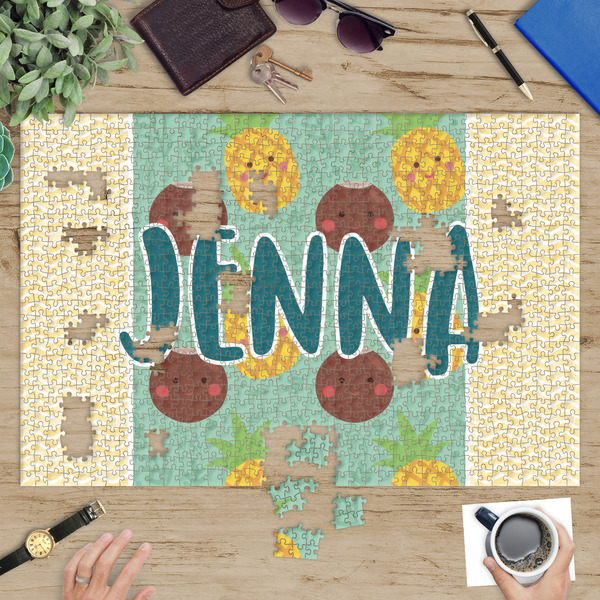 Pineapples and Coconuts Jigsaw Puzzle 1014 Piece - In Context