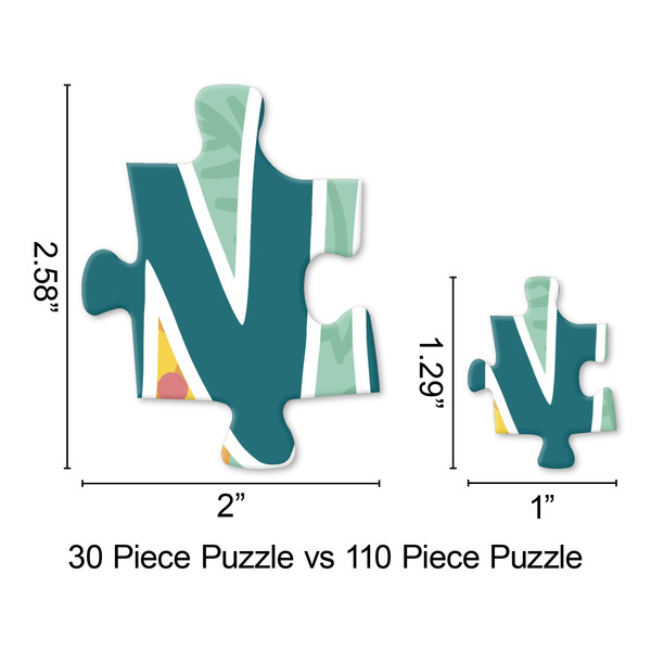 Pineapples and Coconuts Jigsaw Puzzle - Piece Comparison