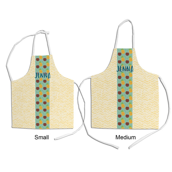 Pineapples and Coconuts Kid's Aprons - Comparison