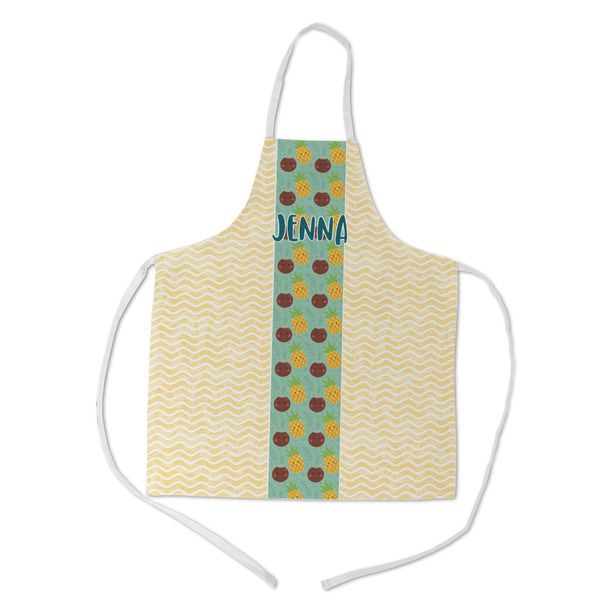 Custom Pineapples and Coconuts Kid's Apron - Medium (Personalized)